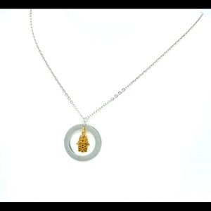 Custom made sterling silver hamsa necklace